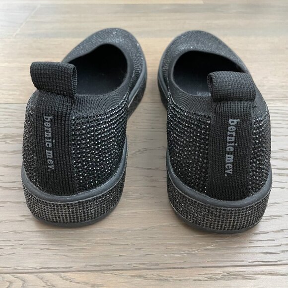 bernie mev. New York Casual Beaded Slip On Shoes Black w Subtle Sparkle Sz 40 - Picture 7 of 16